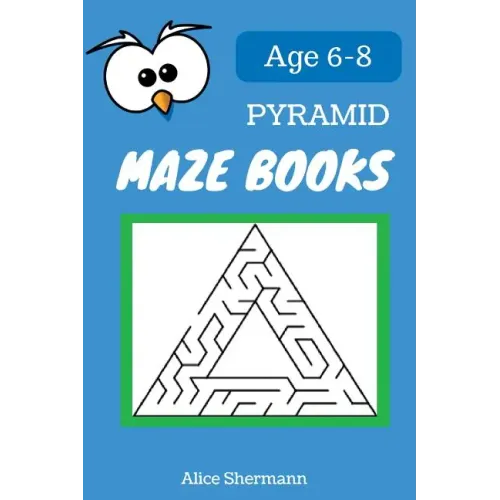 Pyramid MAZE Book for Kids Ages 6-8: 50 Maze Puzzle Games to Boost Kids' Brain, Pocket Size 6x9 Inch, Large Print
