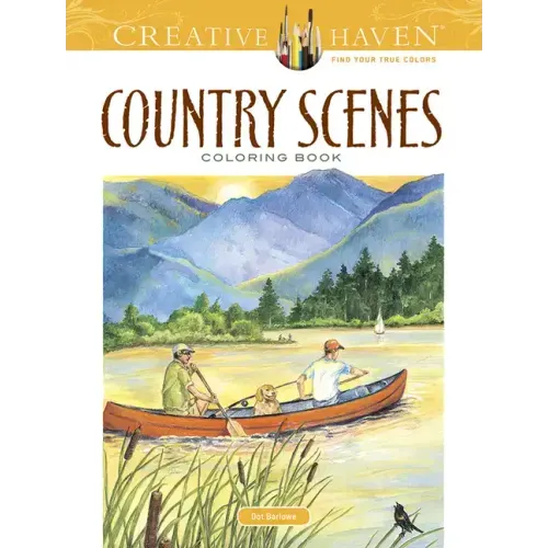 Country Scenes Coloring Book