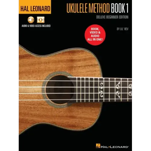 Hal Leonard Ukulele Method Deluxe Beginner Edition: Includes Book, Video and Audio All in One!