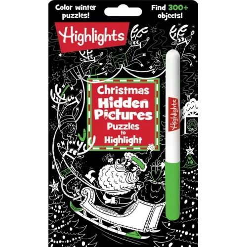 Christmas Hidden Pictures Puzzles to Highlight: Activity Book with Winter Puzzles, Over 300 Hidden Objects and Bright Highlighter Fun