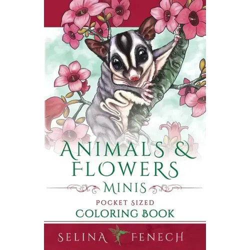 Animals and Flowers Minis - Pocket Sized Coloring Book