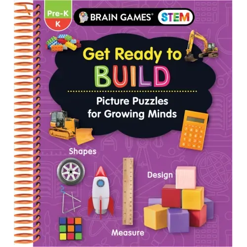 Brain Games Stem - Get Ready to Build: Picture Puzzles for Growing Minds (Workbook)