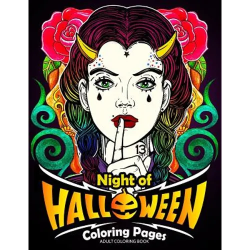 Adults Coloring Book: Night of Halloween Coloring Pages