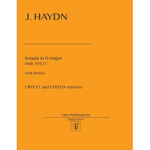J. Haydn, Sonata in D major, Hob. XVI: 37: URTEXT and EDITED versions