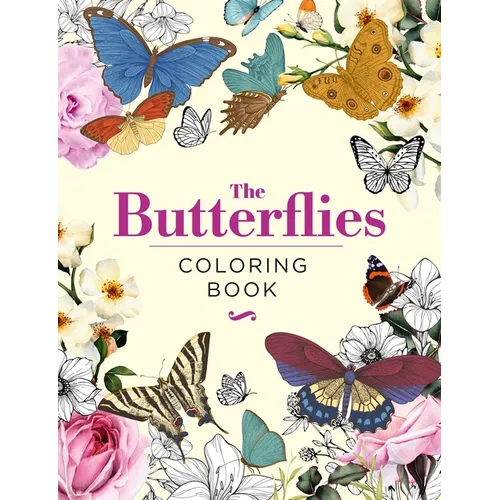 The Butterflies Coloring Book: Hardback Gift Edition