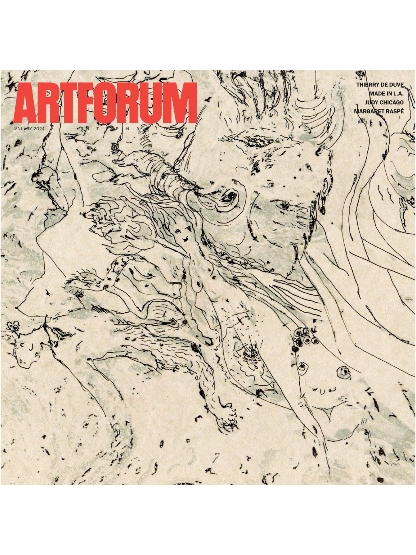 Artforum - January 2024: Duchamp's Telegram, Seeing Art In Medicine, David Kennedy Cutler, Modern Art Movements, Material & Digital Age Art, Thierry De Duve, Judy Chicago, Margaret Raspé & More!