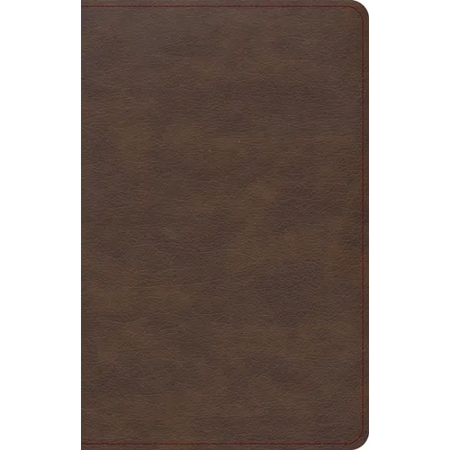 KJV Single-Column Compact Bible, Brown Leathertouch