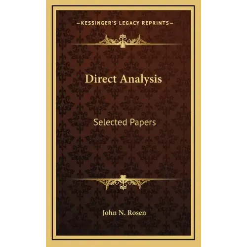 Direct Analysis: Selected Papers