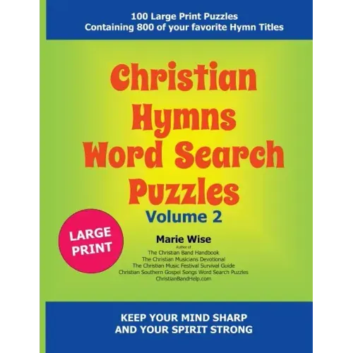 Christian Hymns Word Search Puzzles Volume 2