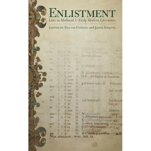 Enlistment: Lists in Medieval and Early Modern Literature