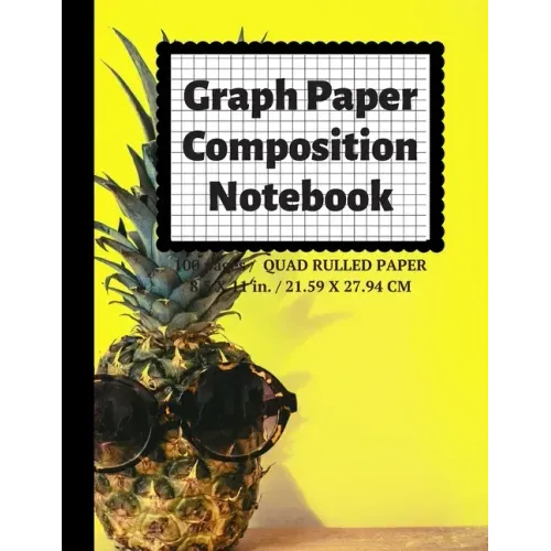 Graph Paper Composition Notebook: Grid Paper Notebook, Quad Ruled, 100 Sheets (Large, 8.5 x 11)