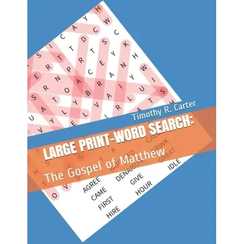 LARGE PRINT Word Search: The Gospel of Matthew
