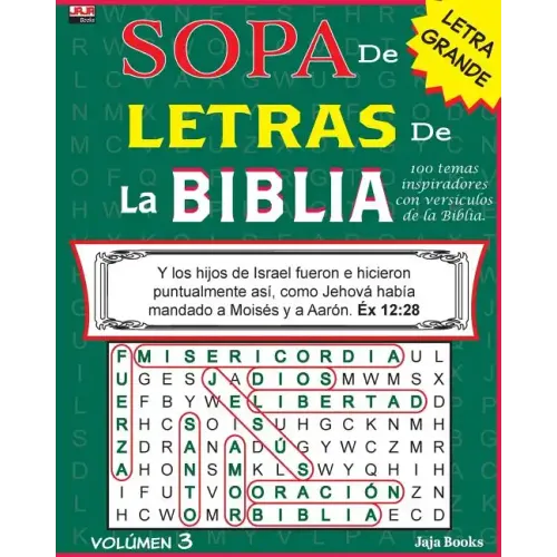 SOPA de LETRAS de la BIBLIA, Volúmen 3