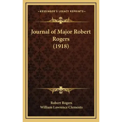 Journal of Major Robert Rogers (1918)