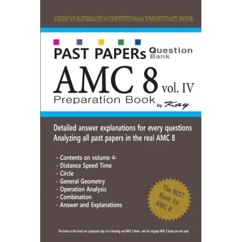 Past Papers Question Bank AMC8 [volume 4]: amc8 math preparation book