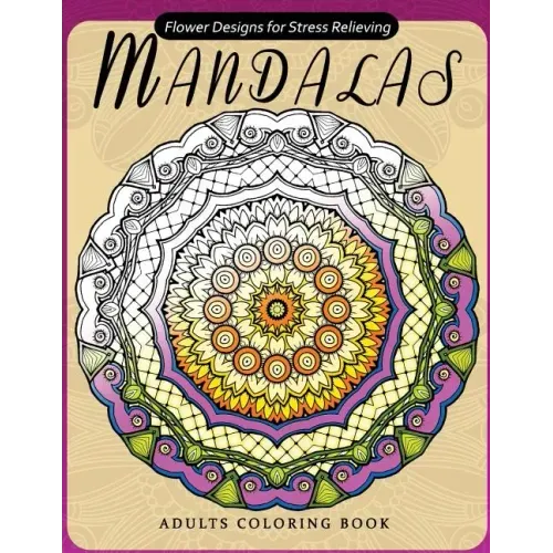 Flower Mandala Adults Coloring Books: Oriental Design for Grown-ups