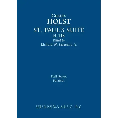 St. Paul's Suite, H.118: Full score