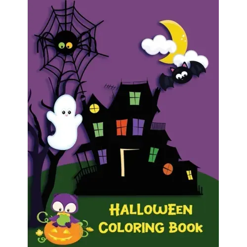 Halloween Coloring Book: Witches, Ghost, Bats and more for Ages 4-8