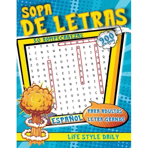 Sopa de Letras en Español: Español Libro Para Adultos Mantén tu Mente Bien Codificada