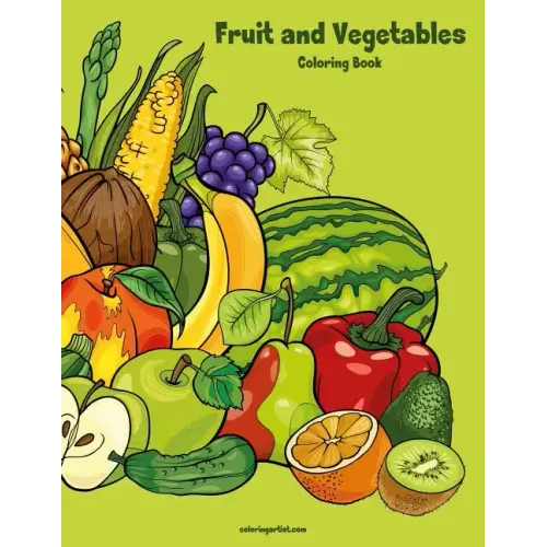 Fruit and Vegetables Coloring Book 1