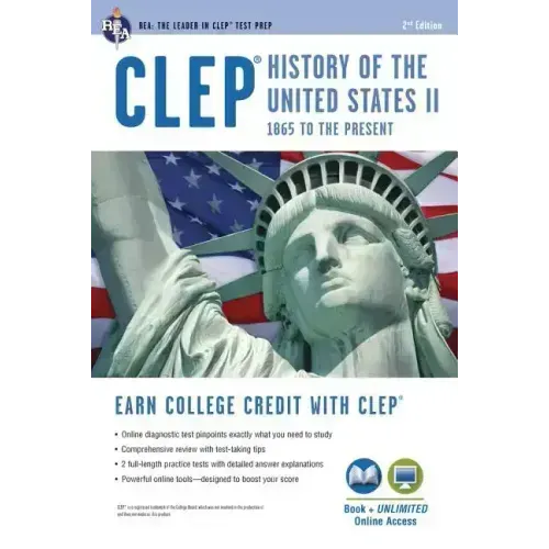 Clep(r) History of the U.S. II Book + Online