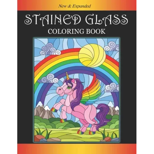 Stained Glass Coloring Book: Encouraging Coloring Book with Whimsical Designs & Beginner-Friendly Art Activities to Boost Self-Esteem, on High-Qual
