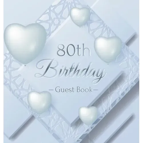 80th Birthday Guest Book: Keepsake Gift for Men and Women Turning 80 - Hardback with Funny Ice Sheet-Frozen Cover Themed Decorations & Supplies, Perso