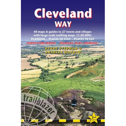 Cleveland Way: British Walking Guide: Helmsley-Filey-Helmsley - 48 Large-Scale Walking Maps (1:20,000) & Guides to 27 Towns & Village