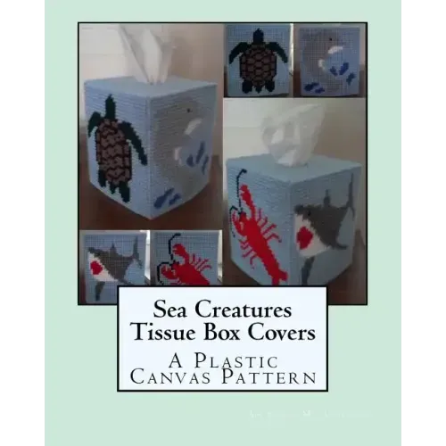 Sea Creatures Tissue Box Covers: A Plastic Canvas Pattern