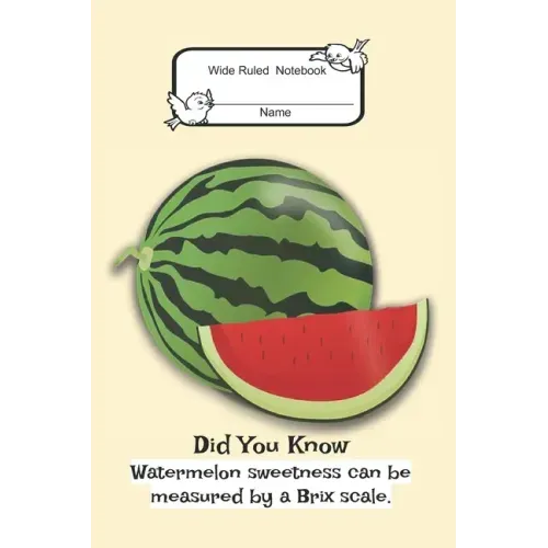 Composition Book: Wide Rule- Watermelon