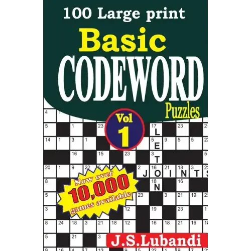 100 Large print Basic Codeword puzzles