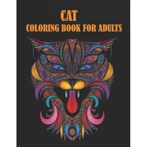 Cat Coloring Book For Adults: 50 unique designs for cats lovers