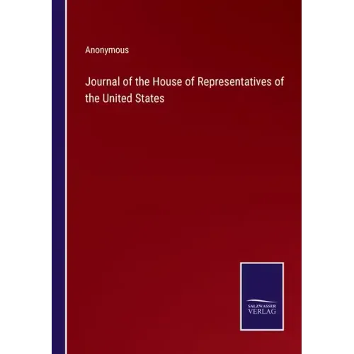 Journal of the House of Representatives of the United States