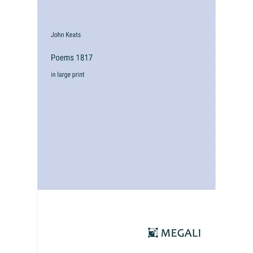 Poems 1817: in large print