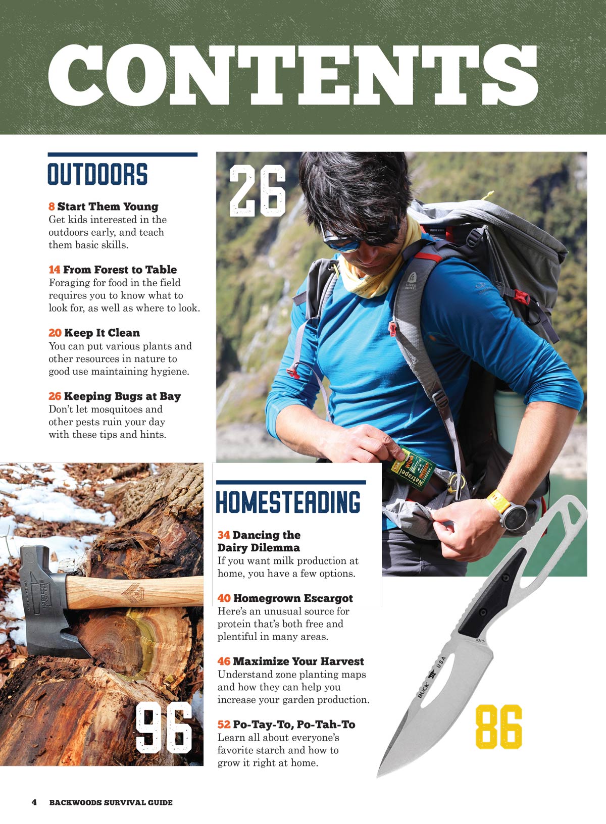 Backwoods Survival Guide - Living Off The Land No. 31:  200+ Essential Tips For The Simple Life, Self Reliance Strategies, Wilderness Skills, Homesteading Necessities, Challenges & More!