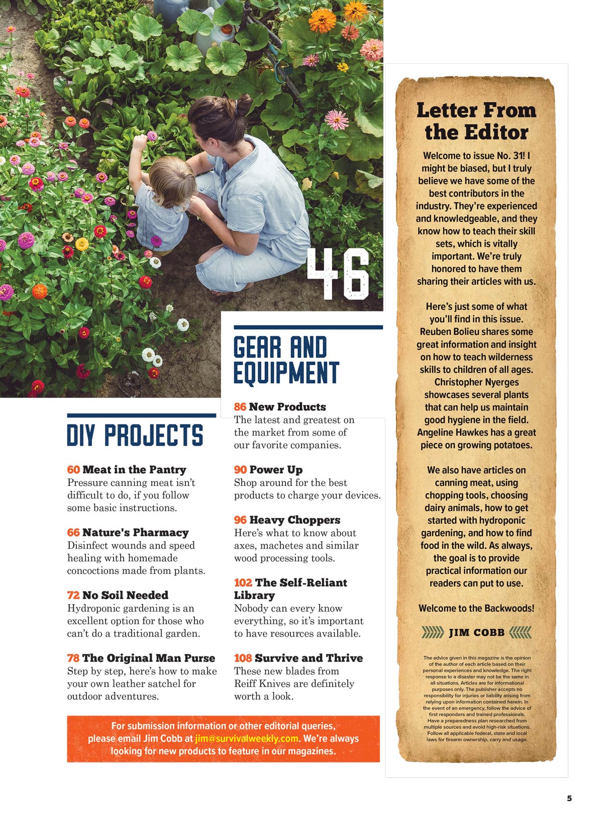 Backwoods Survival Guide - Living Off The Land No. 31:  200+ Essential Tips For The Simple Life, Self Reliance Strategies, Wilderness Skills, Homesteading Necessities, Challenges & More!