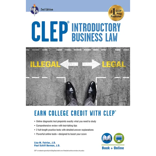 Clep(r) Introductory Business Law Book + Online, 2nd Ed.