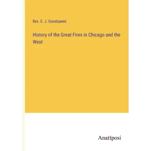 History of the Great Fires in Chicago and the West