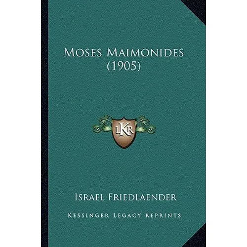Moses Maimonides (1905)