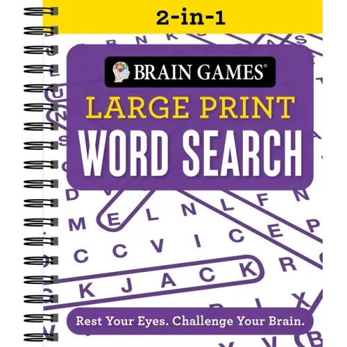 Brain Games 2-In-1 - Large Print Word Search: Rest Your Eyes. Challenge Your Brain.