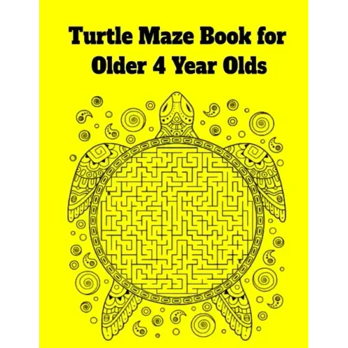 Turtle Maze Book for Older 4 Year Olds