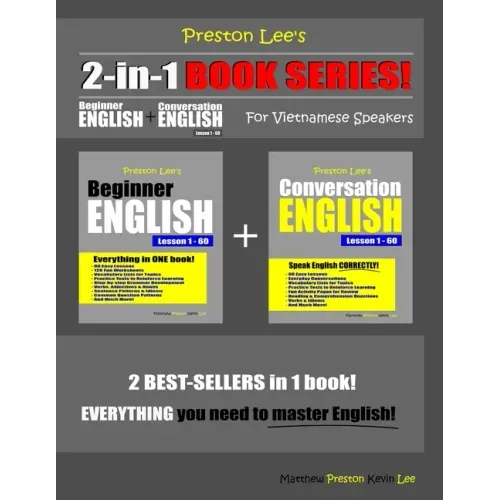 Preston Lee's 2-in-1 Book Series! Beginner English & Conversation English Lesson 1 - 60 For Vietnamese Speakers
