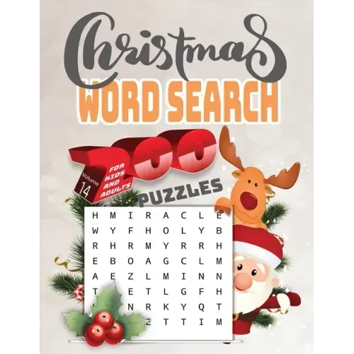 christmas word search 200 puzzles for kids and adults Volume14: Holiday Puzzle Book with Answers Large Print 254 pages, beautiful- time- christmas- wo