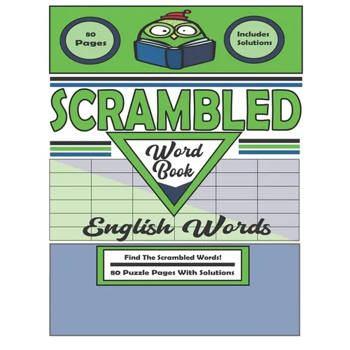 Scrambled Word Book: 80 Puzzle Pages With Solutions