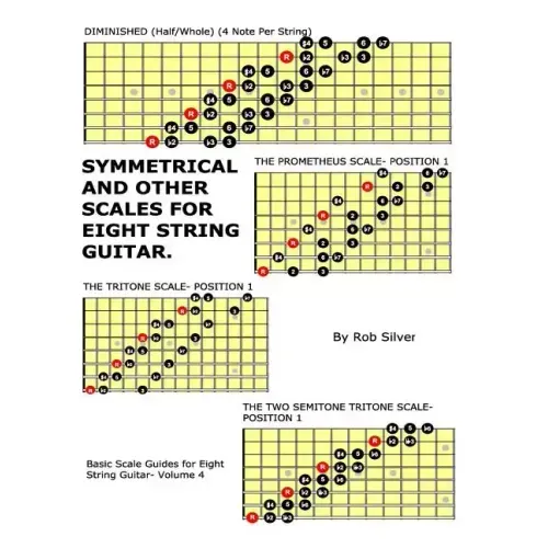 Symmetrical and Other Scales for Eight String Guitar