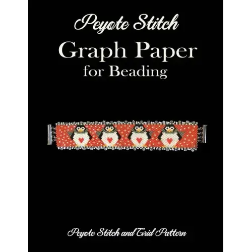Peyote Stitch Graph Paper for Beading - Peyote Stitch and Grid Pattern: 8.5 x 11" Beading Grid Paper for Beading Patterns/Seed Beading/Delica Beading