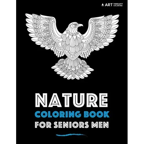 Nature Coloring Book For Seniors Men