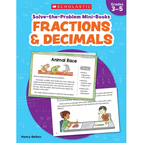 Solve-The-Problem Mini Books: Fractions & Decimals