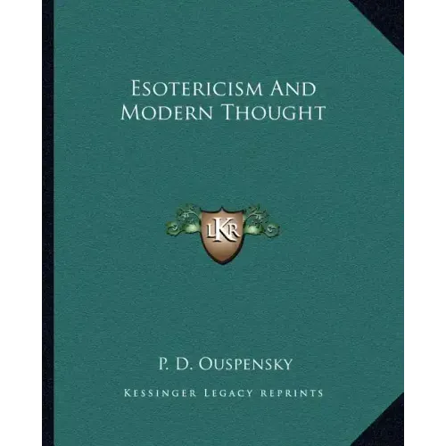 Esotericism and Modern Thought