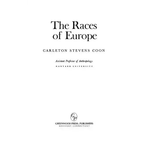 The Races of Europe